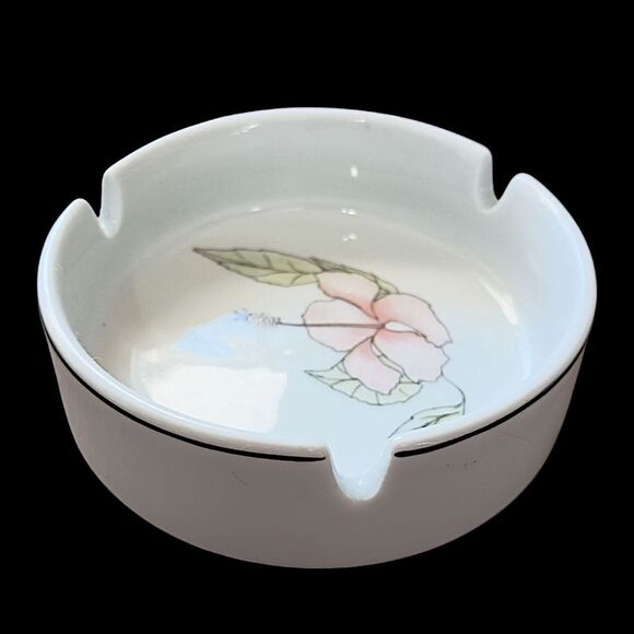 Pillivuyt Floral Ashtray Incense Burner Brush Holder Trinkets Porcelain France. - Picture 9 of 16